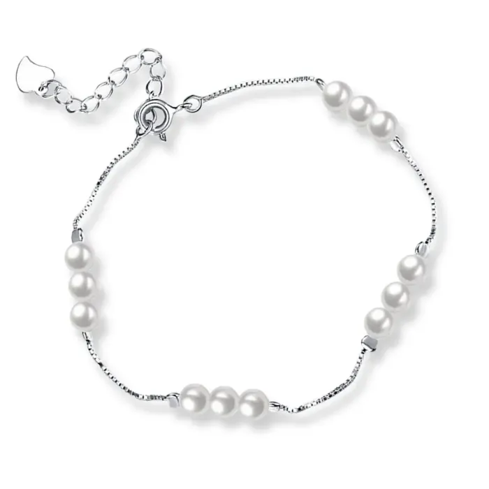 Stříbrný náramek Pearl Beauty s perlami