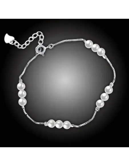 Stříbrný náramek Pearl Beauty s perlami