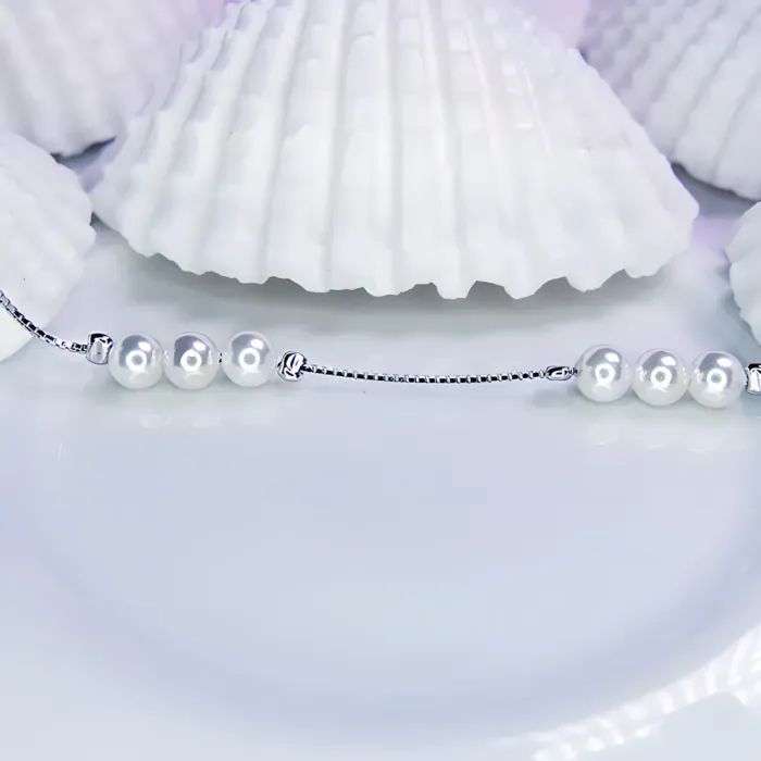 Stříbrný náramek Pearl Beauty s perlami