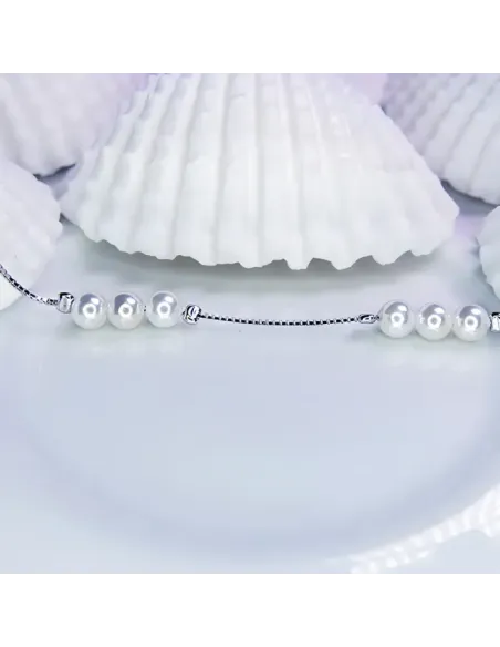 Stříbrný náramek Pearl Beauty s perlami