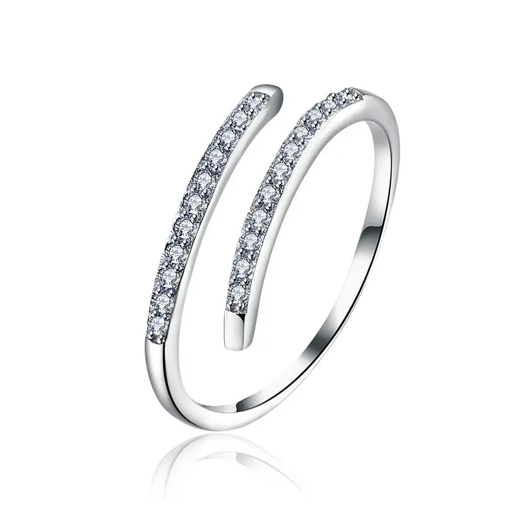 Stříbrný prsten Athena se zirkony