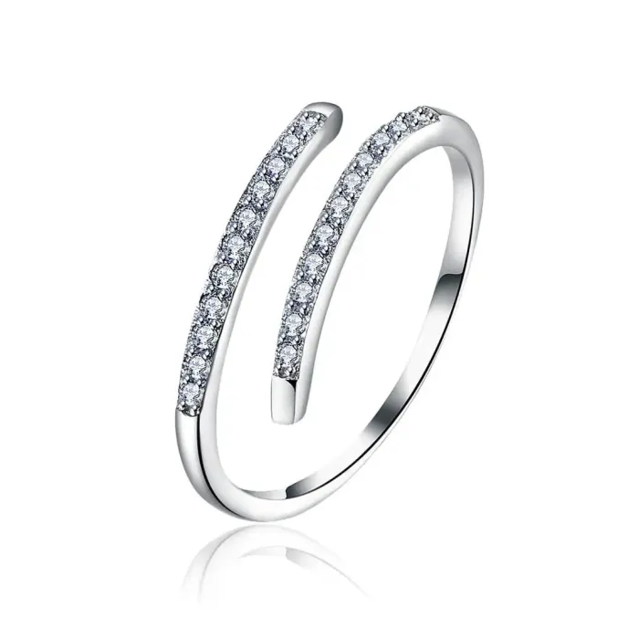 Stříbrný prsten Athena se zirkony