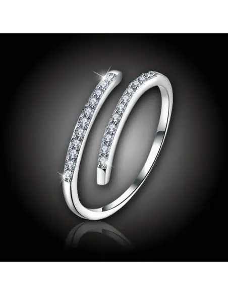 Stříbrný prsten Athena se zirkony