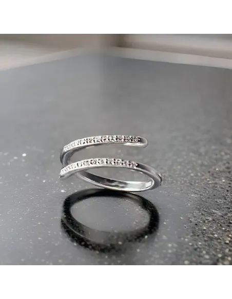 Stříbrný prsten Athena se zirkony