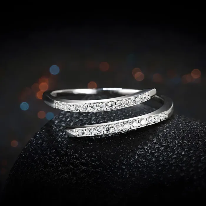 Stříbrný prsten Athena se zirkony