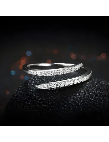 Stříbrný prsten Athena se zirkony