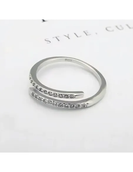 Stříbrný prsten Athena se zirkony