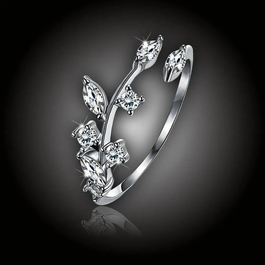 Stříbrný prsten Freya se zirkony 2