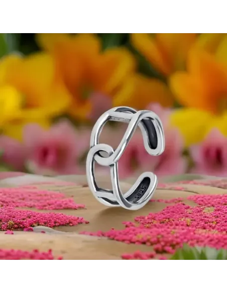 Stříbrný prsten Luna