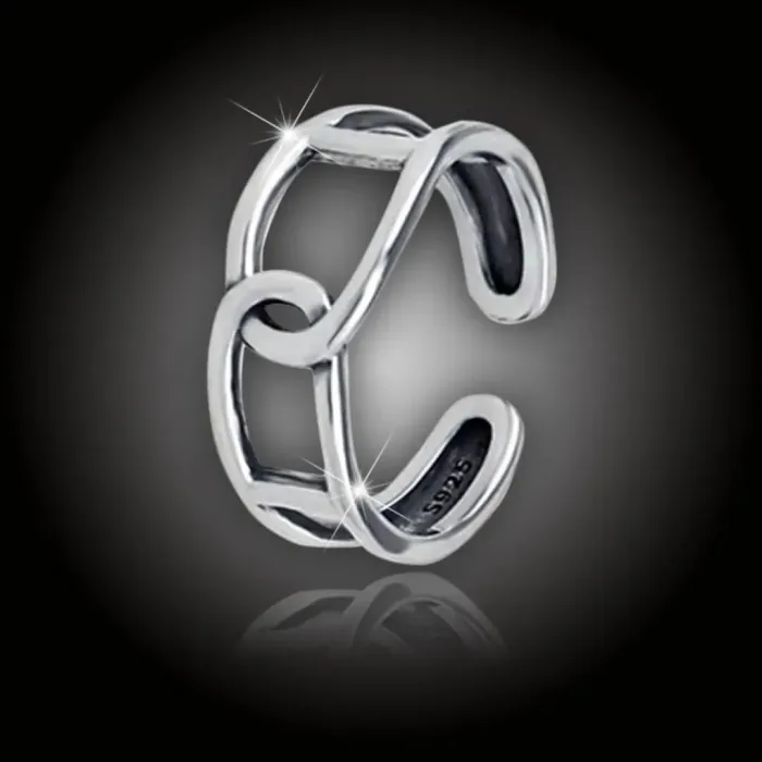 Stříbrný prsten Luna