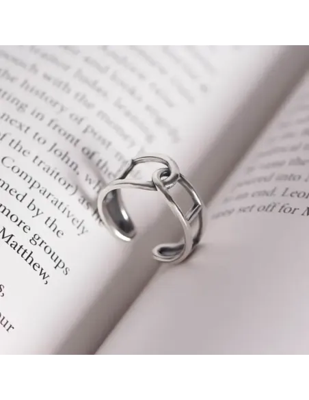 Stříbrný prsten Luna