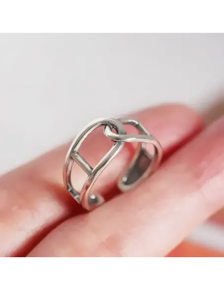 Stříbrný prsten Luna