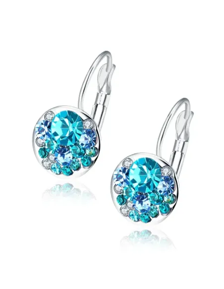 Náušnice Brillance Blue Dream s krystaly Swarovski®