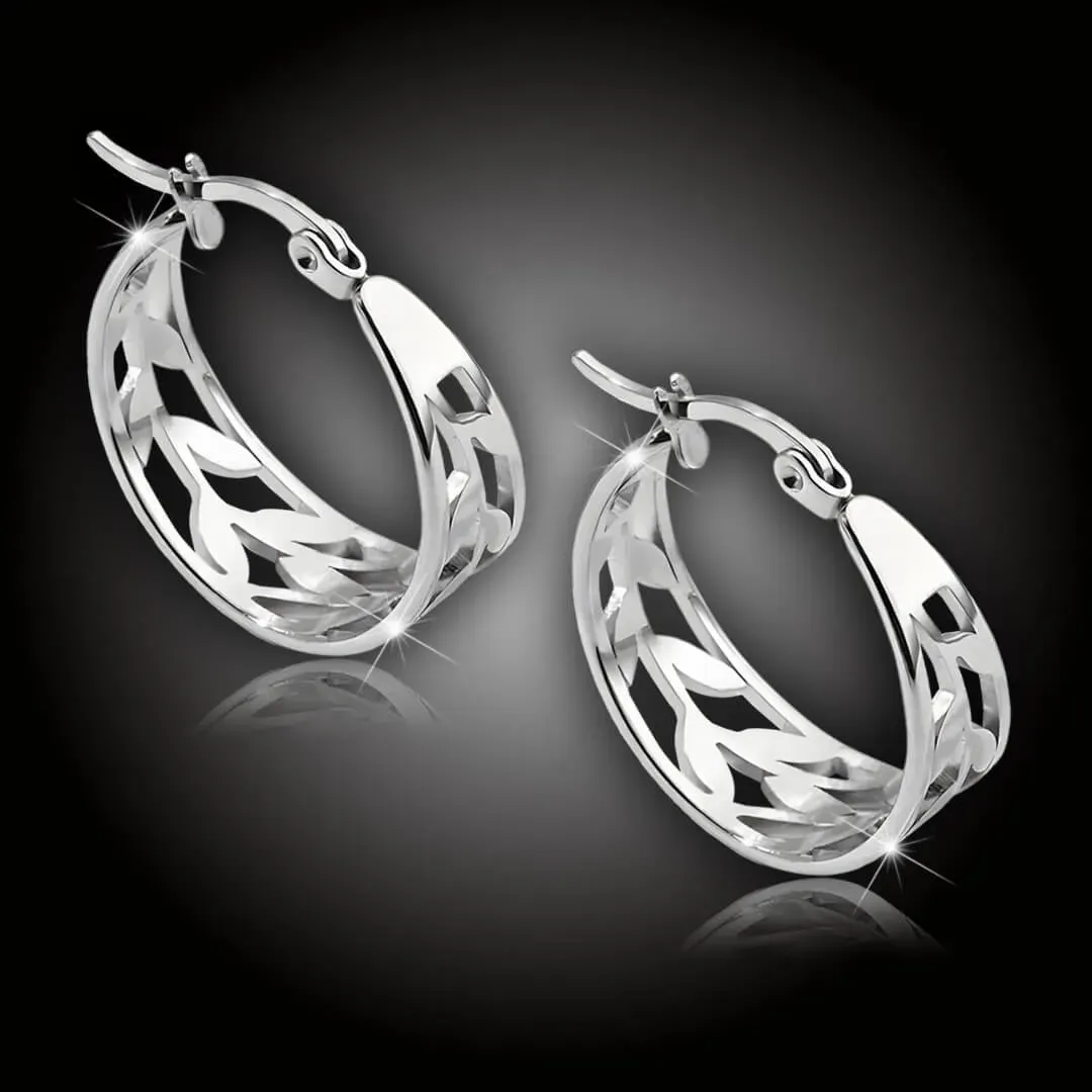 Kruhové náušnice Paloma z chirurgické oceli 2