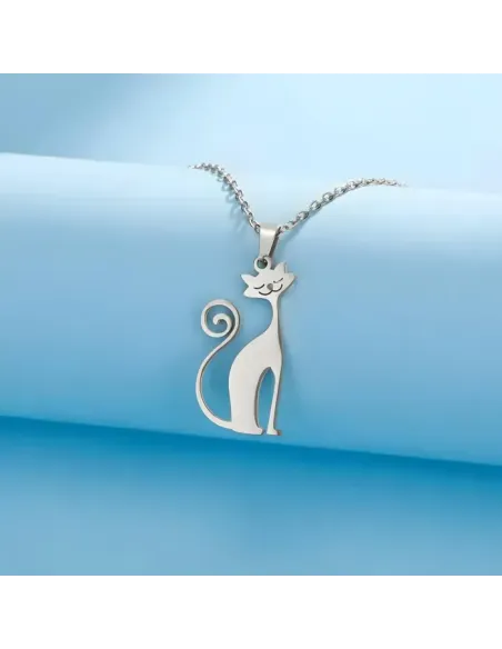 Náhrdelník Kočička z chirurgické oceli