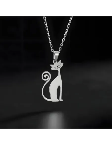 Náhrdelník Kočička z chirurgické oceli