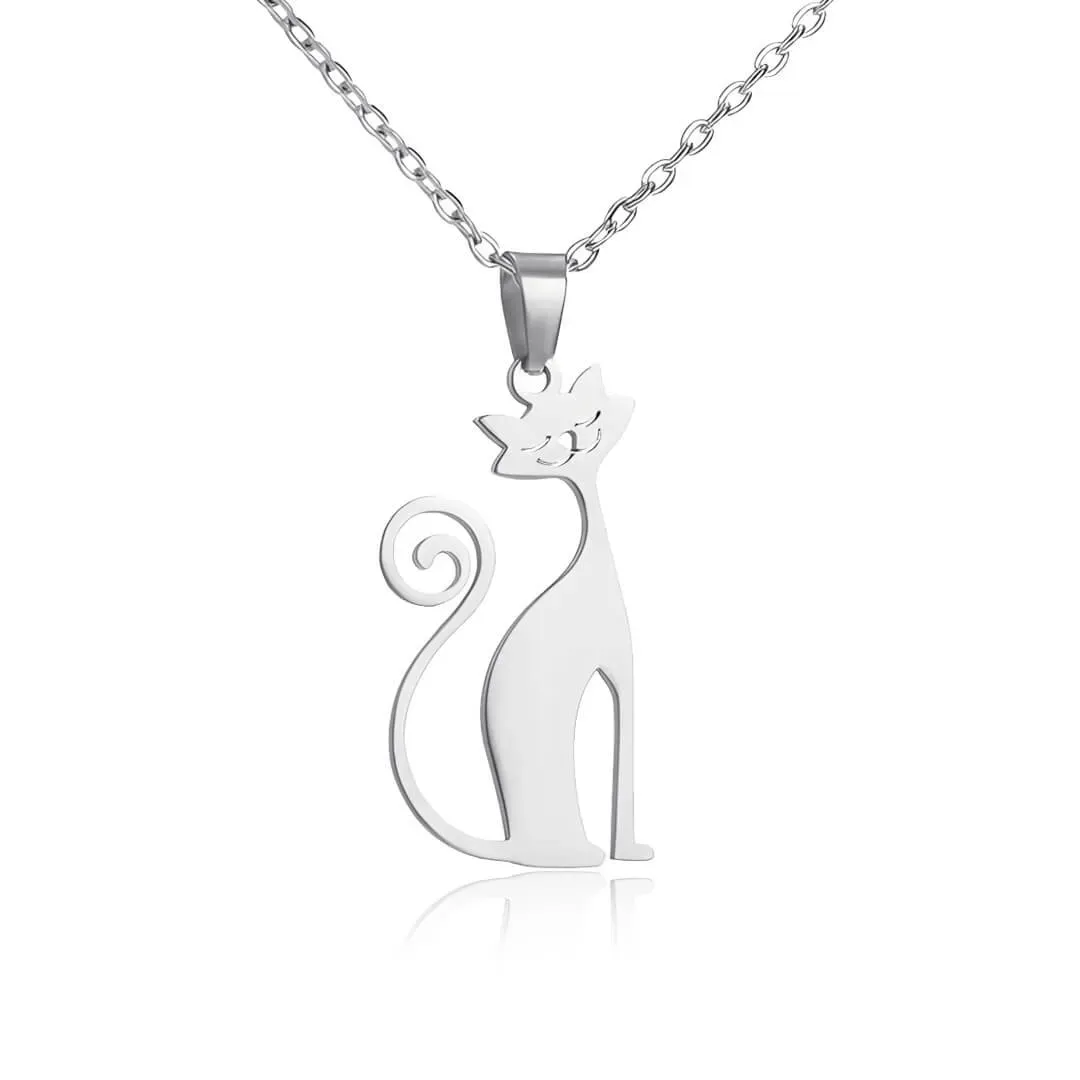 Náhrdelník Kočička z chirurgické oceli