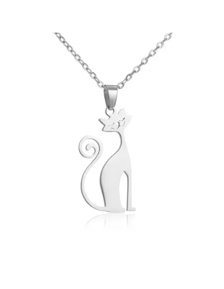 Náhrdelník Kočička z chirurgické oceli