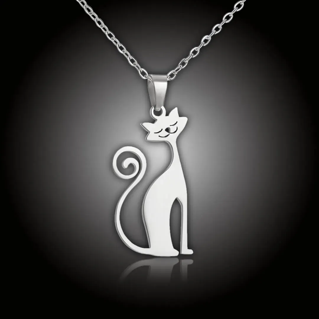 Náhrdelník Kočička z chirurgické oceli 2