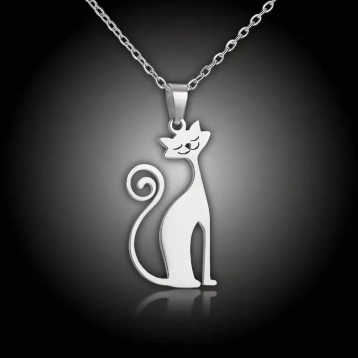 Náhrdelník Kočička z chirurgické oceli