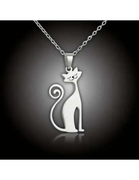 Náhrdelník Kočička z chirurgické oceli