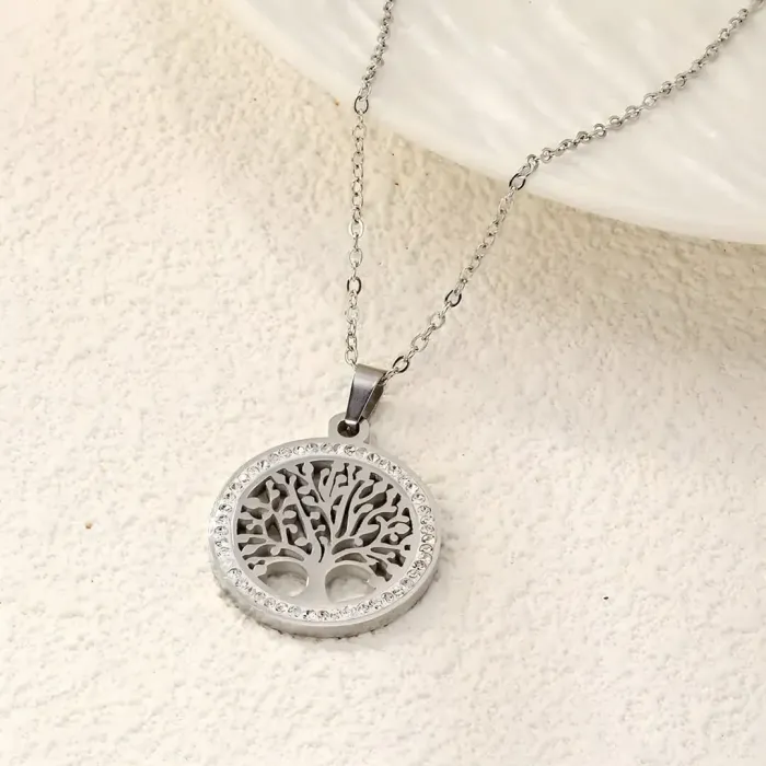 Náhrdelník Strom života z chirurgické oceli
