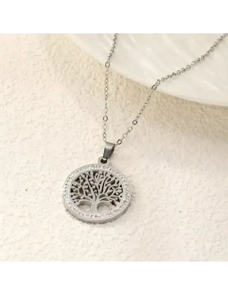 Náhrdelník Strom života z chirurgické oceli