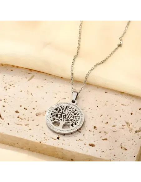 Náhrdelník Strom života z chirurgické oceli
