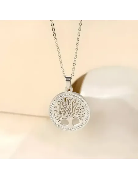 Náhrdelník Strom života z chirurgické oceli