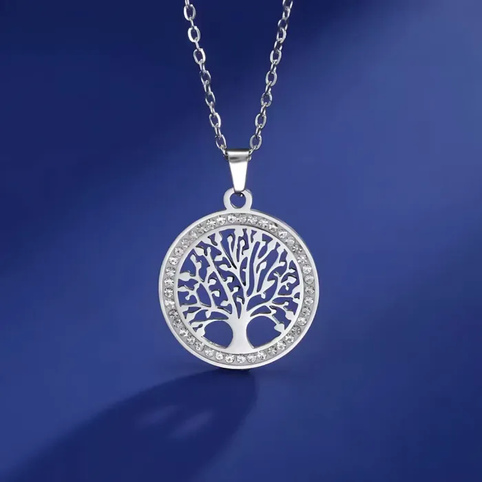 Náhrdelník Strom života z chirurgické oceli