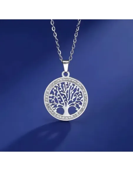 Náhrdelník Strom života z chirurgické oceli