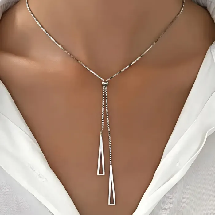 Módní nastavitelný náhrdelník Tiara z chirurgické oceli