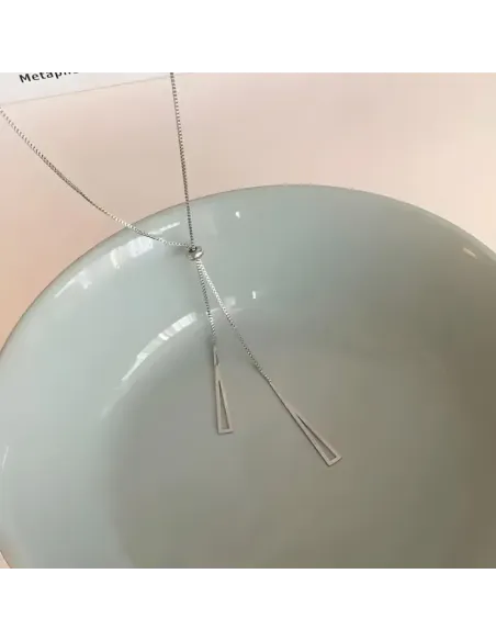 Módní nastavitelný náhrdelník Tiara z chirurgické oceli