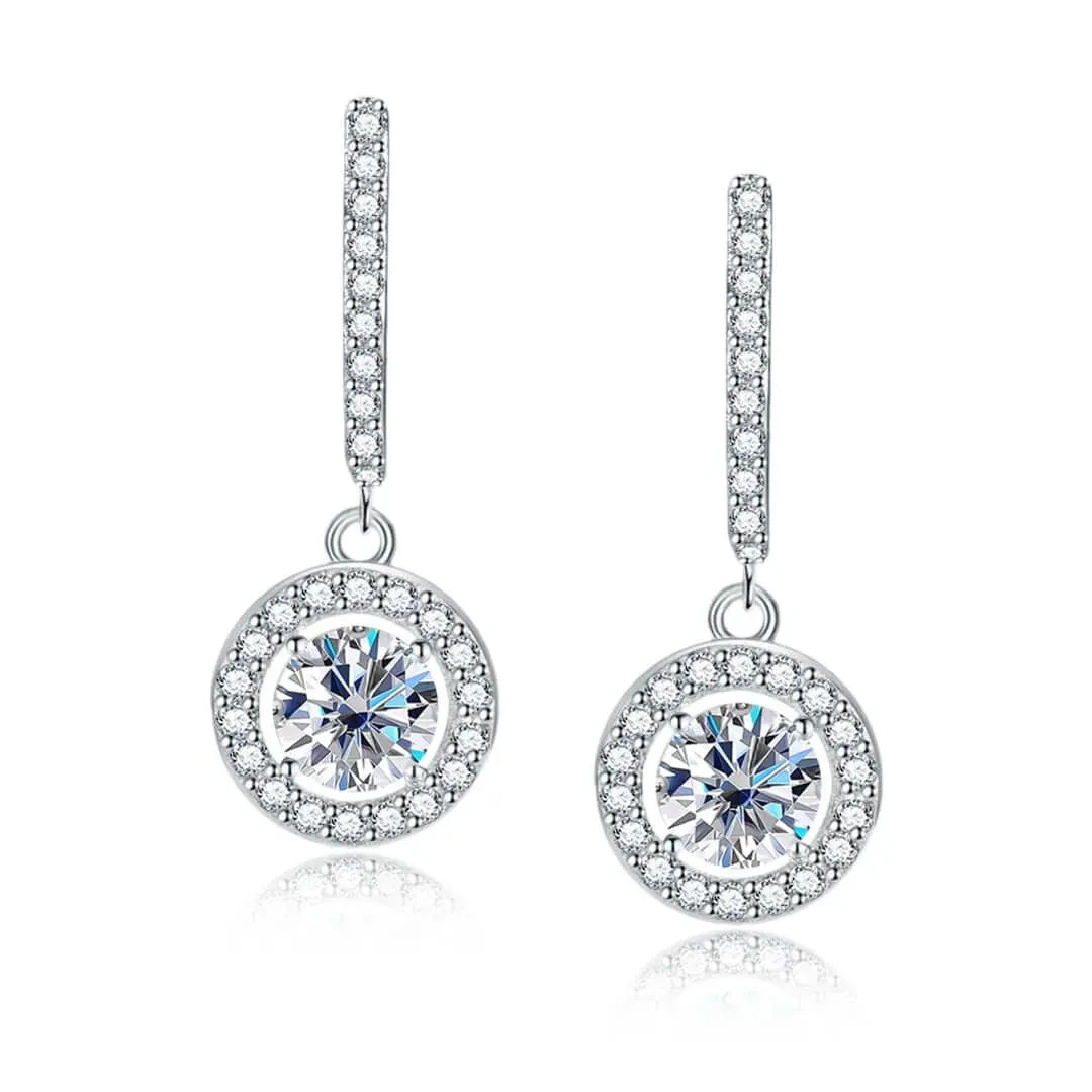 Visací náušnice Brillance Anthea s krystaly Swarovski®