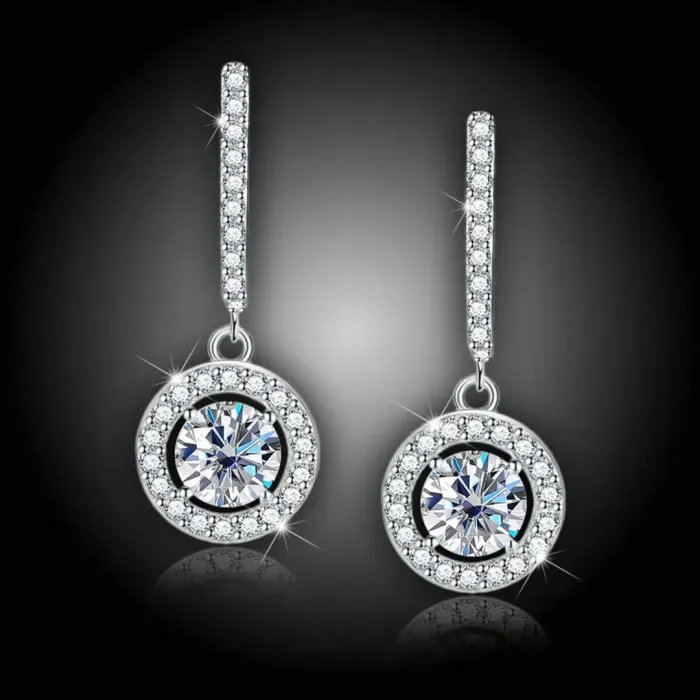 Visací náušnice Brillance Anthea s krystaly Swarovski®