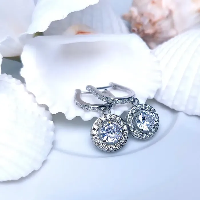 Visací náušnice Brillance Anthea s krystaly Swarovski®