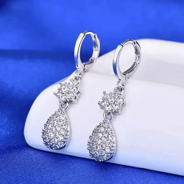 Třpytivé náušnice La Diamantina Arabella se zirkony