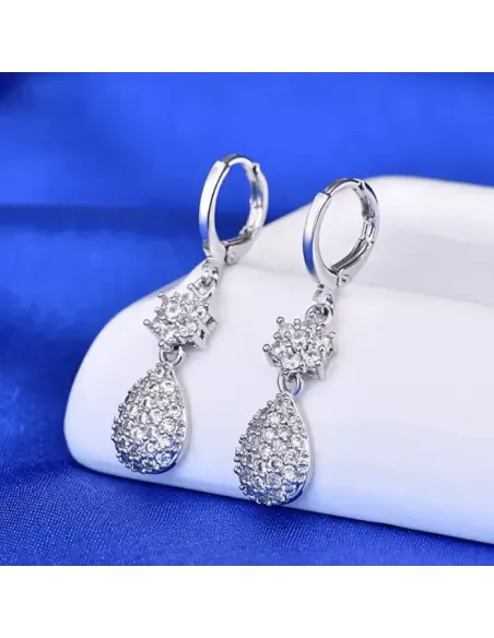 Třpytivé náušnice La Diamantina Arabella se zirkony