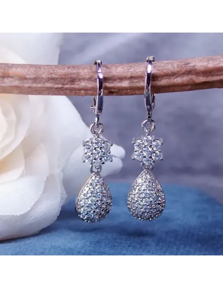 Třpytivé náušnice La Diamantina Arabella se zirkony