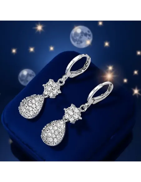 Třpytivé náušnice La Diamantina Arabella se zirkony