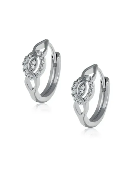 Třpytivé náušnice Brillance Nefertiti marquise se zirkony