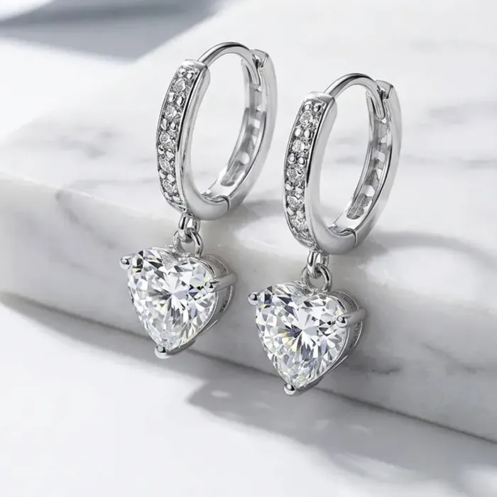 Romantické náušnice La Diamantina Love s krystaly Swarovski®