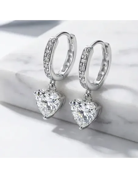 Romantické náušnice La Diamantina Love s krystaly Swarovski®