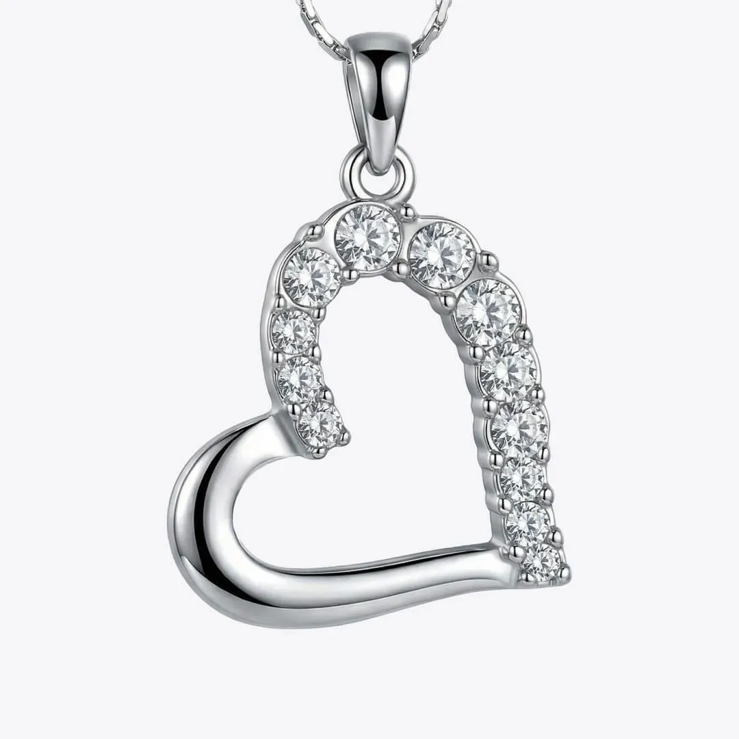 Náhrdelník Velké srdce s čirými krystaly Swarovski®