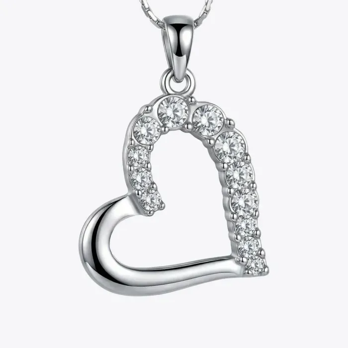 Náhrdelník Velké srdce s čirými krystaly Swarovski®