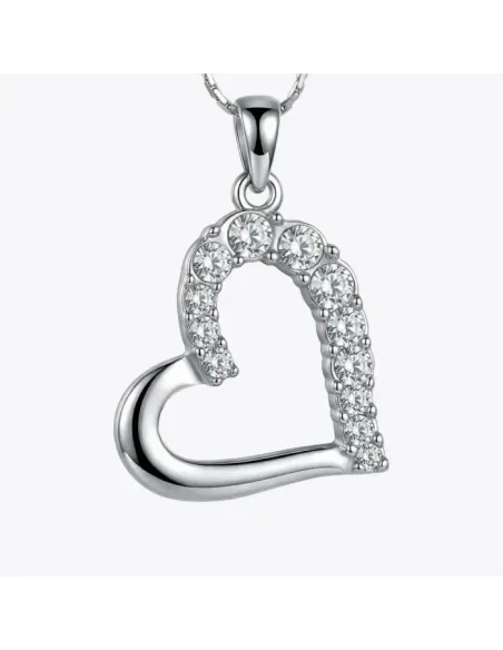 Náhrdelník Velké srdce s čirými krystaly Swarovski®