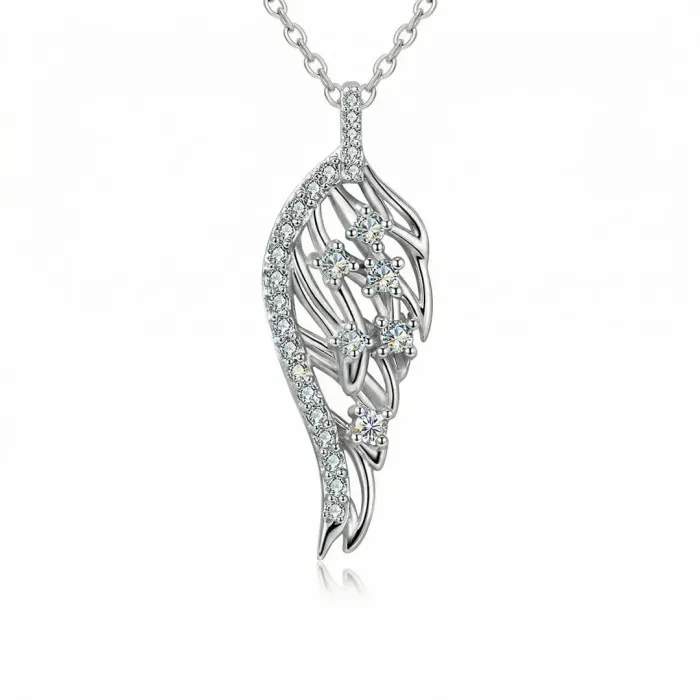 Náhrdelník Angel Wing se zirkony