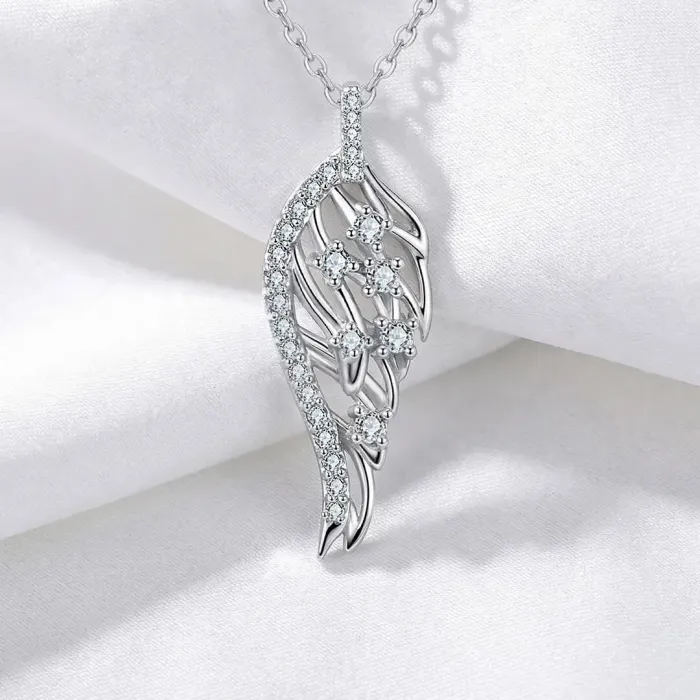 Náhrdelník Angel Wing se zirkony
