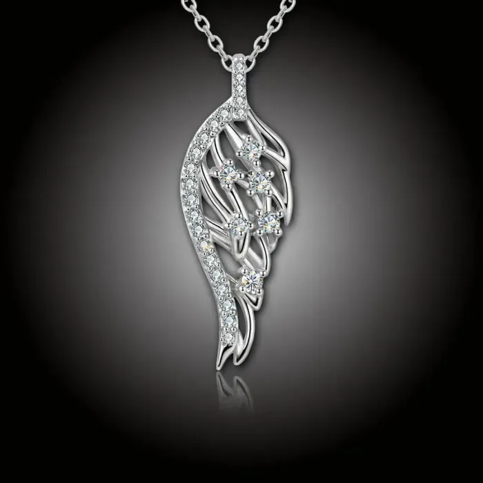 Náhrdelník Angel Wing se zirkony