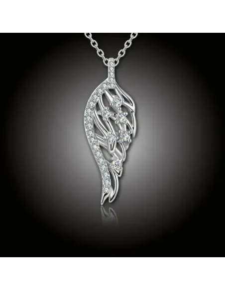 Náhrdelník Angel Wing se zirkony